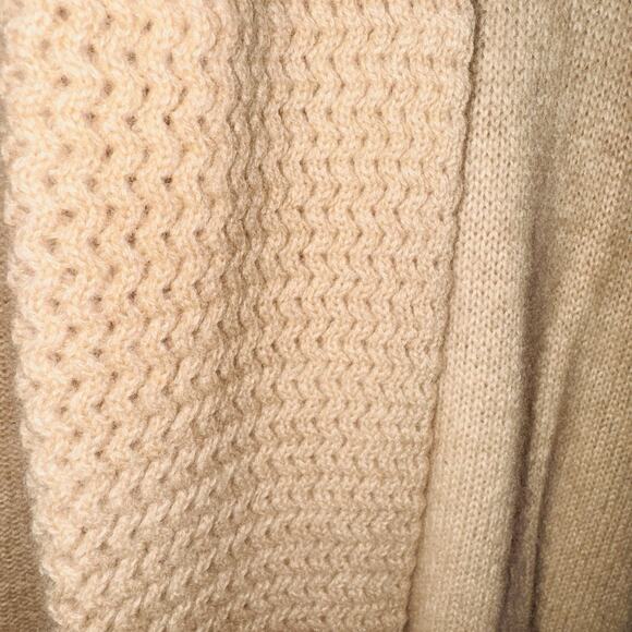 NWT Eileen Fisher Beige Natural Cashmere Open Cardigan Dolman Sleeves sz 1X - Picture 2 of 10